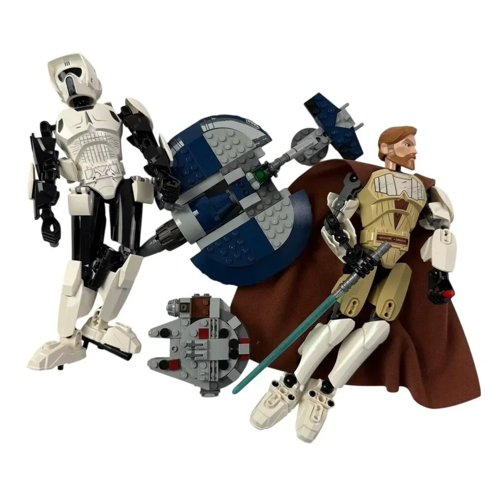 LEGO Star Wars Lot 75193 Obi-Wan Kenobi 75109 75532 Trooper 75199 Incomplete